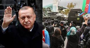 Президент Турции приехал на военный парад в Баку