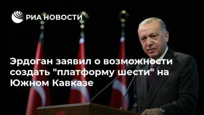 Эрдоган заявил о возможности создать "платформу шести" на Южном Кавказе