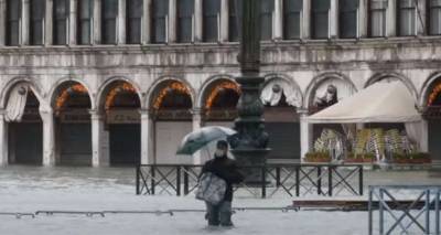 Новая система защиты Венеции от наводнений оказалась бессильной перед стихией (ВИДЕО)