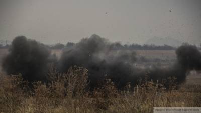 Взрыв зафиксирован на позициях ВСУ возле поселка Новотошковское в Донбассе