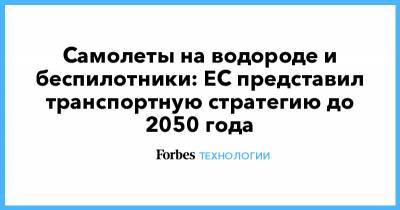 Самолеты на водороде и беспилотники: ЕС представил транспортную стратегию до 2050 года