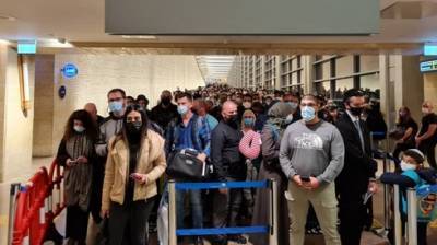 Столпотворение в Бен-Гурионе: сотни пассажиров застряли в очередях
