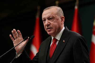 Эрдоган осудил позицию Макрона по Карабаху