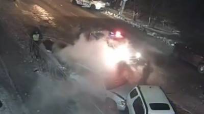 ФАН публикует видео массовой аварии, которую устроил пьяный водитель в Приморье