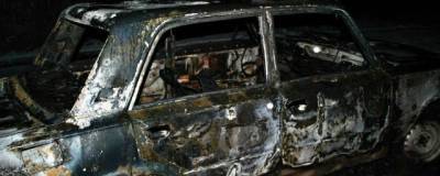 В Рязанском районе трое молодых людей украли и сожгли машину