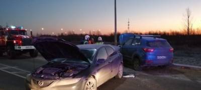Водитель устроила ДТП, выехав на "встречку" на трассе в Карелии