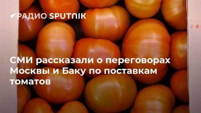 СМИ рассказали о переговорах Москвы и Баку по поставкам томатов
