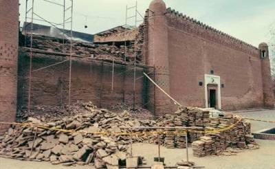 Частное предприятие снесло стену знаменитого дворца хивинских ханов Таш-Хаули – Минкультуры