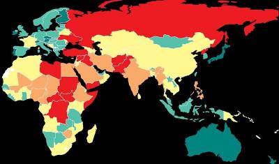 Россия опустилась на 154 место в Глобальном индексе миролюбия