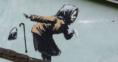 Новое граффити Бэнкси собрало более двух миллионов лайков в Instagram в первые часы публикации