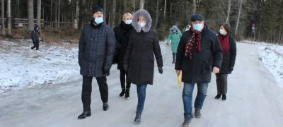 Мирошник проинспектировала лыжную трассу "Фонтаны" в Петрозаводске