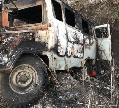 Контрабандисты пытались ввести из РФ икру, но сожгли автобус