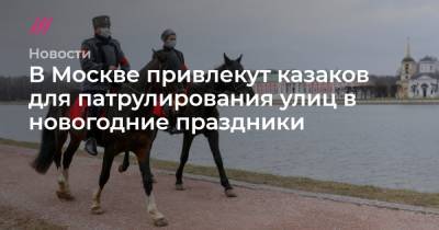 В Москве привлекут казаков для патрулирования улиц в новогодние праздники