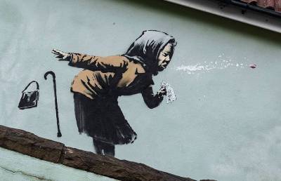 Граффити Бэнкси за первые часы собрало два миллиона лайков в Instagram