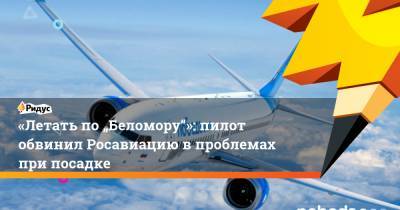 «Летать по„Беломору“»: пилот обвинил Росавиацию впроблемах при посадке