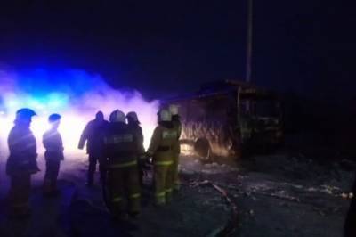 В Томской области воспламенился рейсовый автобус