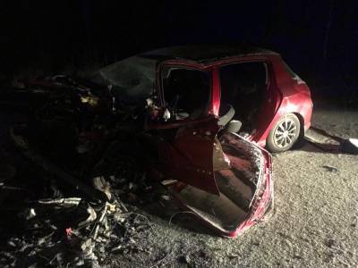 Водителя достали из смятого авто после аварии у деревни Скотное