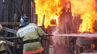 В Нижегородской области произошел пожар в деревообрабатывающем цехе