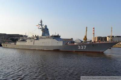 Российский корвет "Гремящий" выполнил ракетные стрельбы в Балтийском море