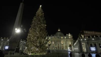 В Ватикане зажгли огни на главной рождественской ели