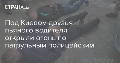 Под Киевом друзья пьяного водителя открыли огонь по патрульным полицейским
