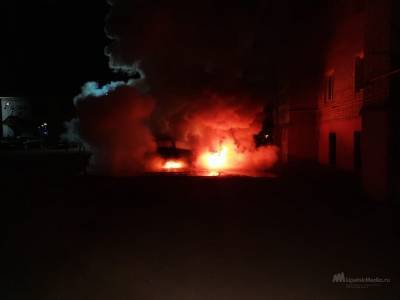 Две иномарки сгорели в Липецкой области за сутки