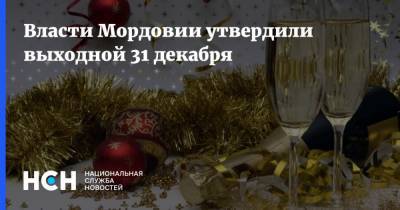 Власти Мордовии утвердили выходной 31 декабря