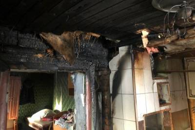В Вяземском районе пока женщина отлучилась за дровами в доме загорелась печь