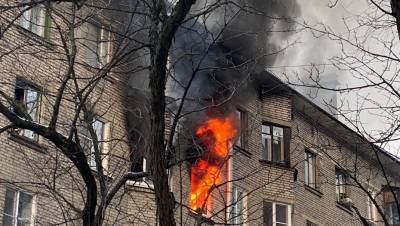 В пятиэтажке на Тухачевского сгорела квартира