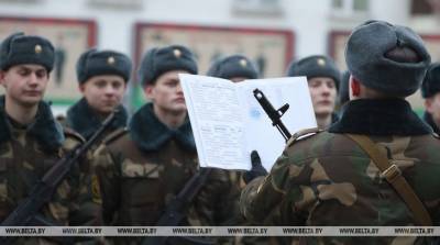ФОТОФАКТ: Военная присяга и День открытых дверей прошли в 188-й гвардейской инженерной бригаде в Могилеве