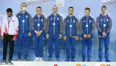 Мужская сборная Украины выиграла золото чемпионата Европы по спортивной гимнастике