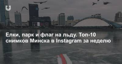 Елки, парк и флаг на льду. Топ-10 снимков Минска в Instagram за неделю