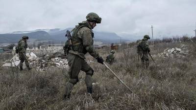 Карабах: миротворцы из России за сутки разминировали около 12 гектаров территории