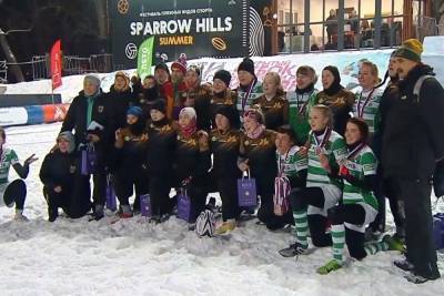 Женская команда «Енисей-СТМ» взяла золото на Открытом кубке города Москвы по регби на снегу