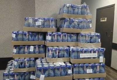 На рынке во Фрунзенском районе найдены больше 1000 банок с алкоголем неизвестного происхождения