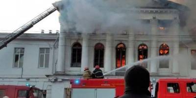 Пожар в историческом здании Полтавы: полиция установила личность погибшего