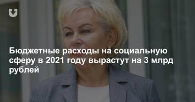 Бюджетные расходы на социальную сферу в 2021 году вырастут на 3 млрд рублей