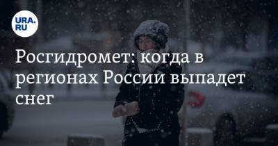Росгидромет: когда в регионах России выпадет снег