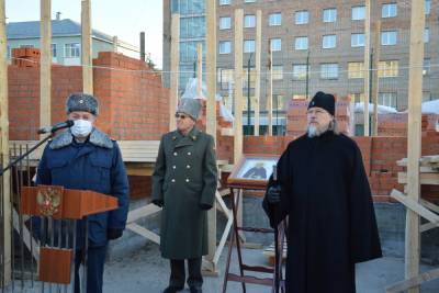 На территории Академии ФСИН в Рязани заложили камень в основание нового храма