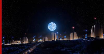 Ученые показали, как будет выглядеть Земля для первых поселенцев на Луне