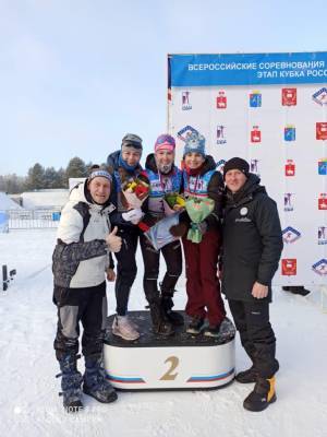 Сахалинка Анастасия Батманова завоевала серебро на этапе Кубка России по биатлону
