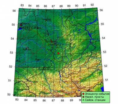На юге Кузбасса зафиксировали землетрясение