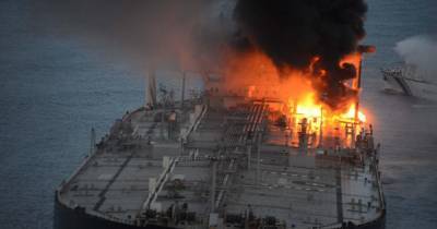 Мощный взрыв прогремел на танкере у побережья Саудовской Аравии