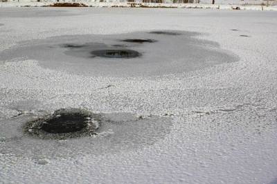По тонкому льду: в Костроме на Волге появились промоины