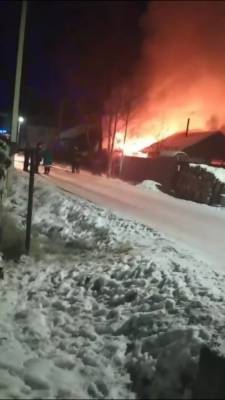 В Удмуртии в минувшие выходные произошел сильный пожар (ФОТО)