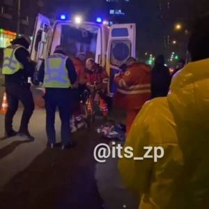 В Запорожье водитель автомобиля «Хюндай» сбил пешехода и скрылся