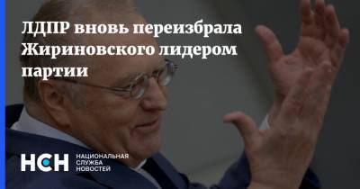 ЛДПР вновь переизбрала Жириновского лидером партии