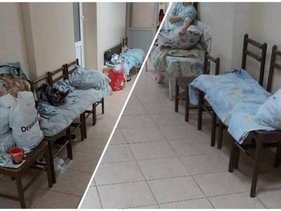 В Новороссийске пациенты детской больницы лежат под капельницами на стульях в коридоре