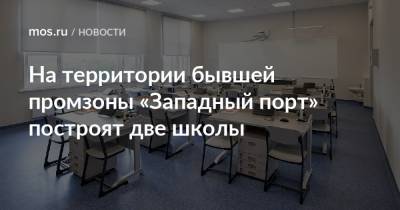 На территории бывшей промзоны «Западный порт» построят две школы