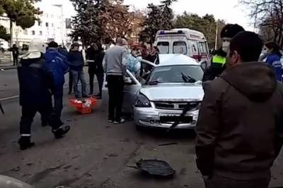 В Кропоткине произошла авария с участием девяти машин